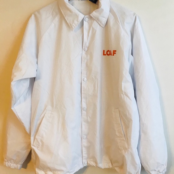 Loaf Windbreaker White Bread Toast Toaster Jacket - Picture 1 of 8